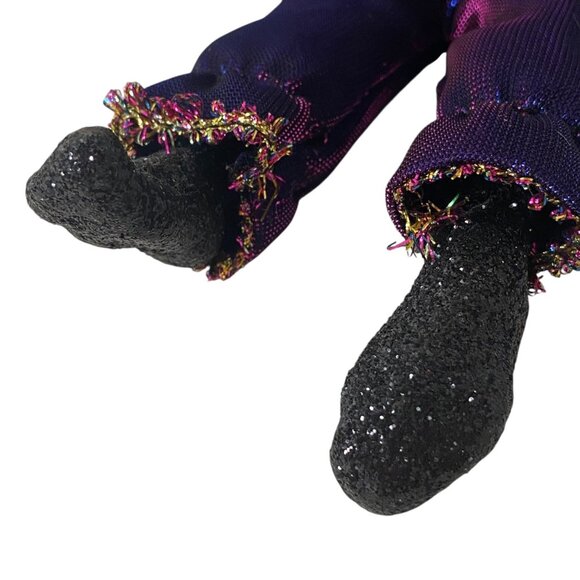 Vtg Kurt Adler Jacqueline Kent Purple Passion Witch Hanging Decor Halloween - Picture 4 of 11